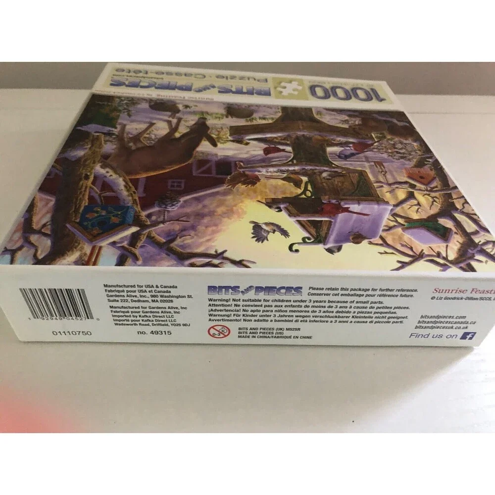 Bits and Pieces 1000 Pc Jigsaw Puzzle Liz Goodrick Dillon‎ Sunrise Feasting